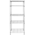 Hugrove Metal Shelves for Kitchen, Heavy Duty 5 Shelf Wire Storage Shelves, Height Adjustable Silver Metal Utility Shelves Storage Rack, Kitchen Shelving Unit for Garage Bedroom, 23.62"x13.77"x59.05", L6499